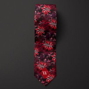 Garnetröd blomsterinitial slips