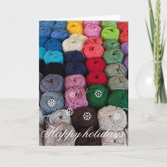 Garngarn av helgdagar helgkort (Framsida)