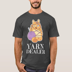 Garnhandlare Cute Crocheting Rollarn Garn Älskare T Shirt