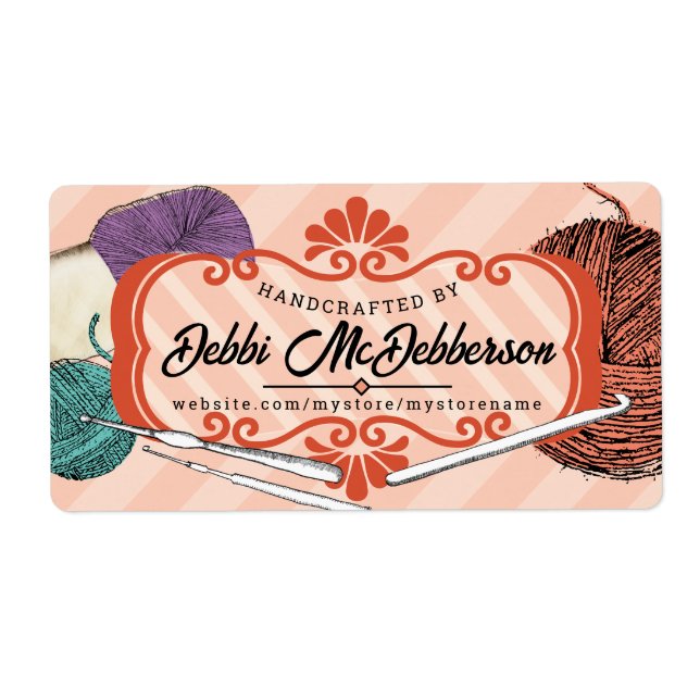 Garnhärvor av garn av anpassningsbar enligt kroket fraktsedel (Framsidan)