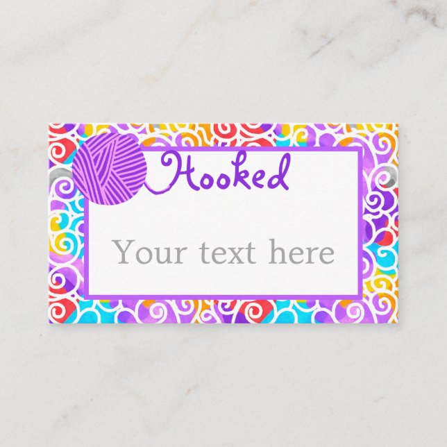 Garnkonstnär Visitkort (Framsida)