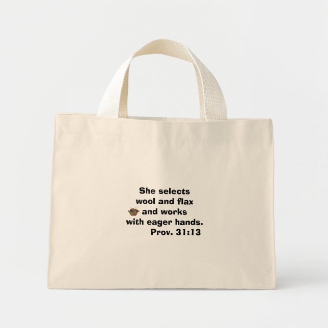 Garnväv Mini Tygkasse (Framsidan)