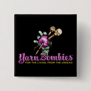 GarnZombieslogotypen klämmer fast Knapp