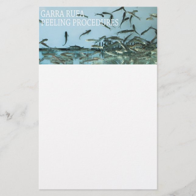 Garra rufa peeling flygblad (Framsidan)