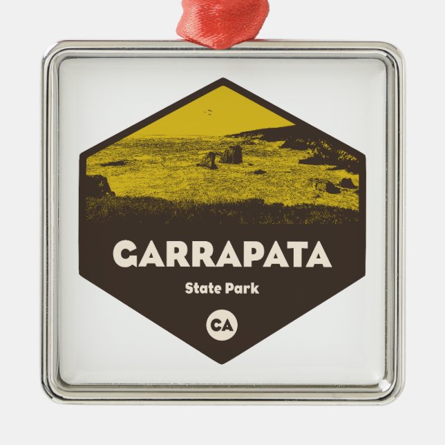 Garrapata State Park Kalifornien Julgransprydnad Metall (Framsidan)