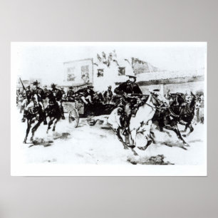 Garret tar in Billy the Kid, 1880 Poster