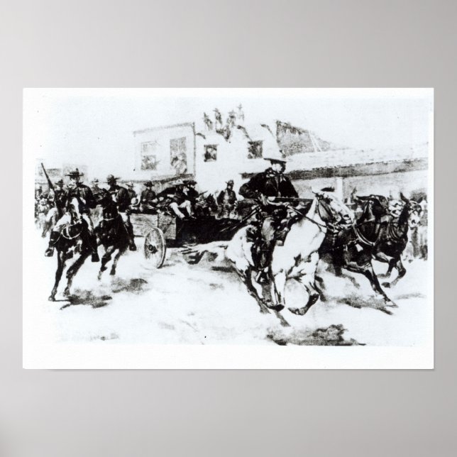 Garret tar in Billy the Kid, 1880 Poster (Framsidan)