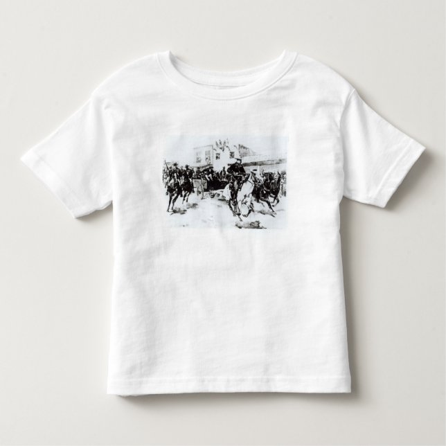 Garret tar in Billy the Kid, 1880 T-shirt (Framsida)