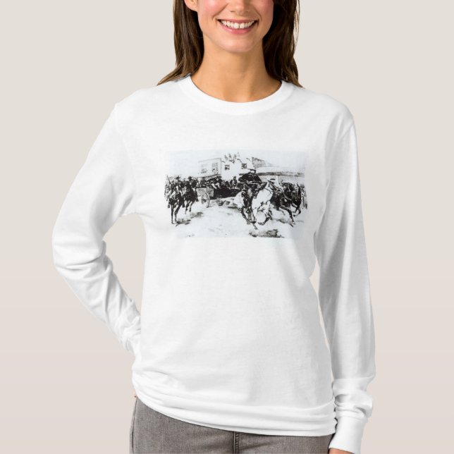 Garreten kommer med i Billy ungen, 1880 Tee Shirt (Framsida)