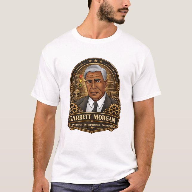 Garrett Morgan Uppfinnar-T-shirt T Shirt (Framsida)