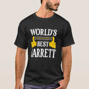Garrett Surname Team Family Efternamn World's Best T Shirt
