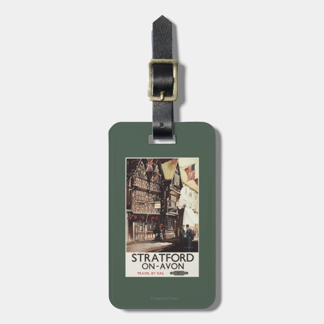 Garrick gästgivargård och affisch för Harvard Bagagebricka (Vertikal Framsida)