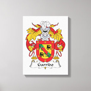 Garrido Family Crest Canvastryck