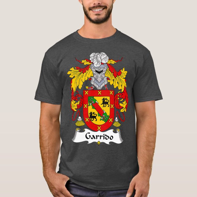 Garrido Jackar Arm Family Crest T Shirt (Framsida)