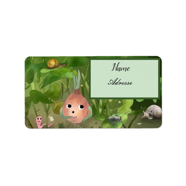 Gartenfreund adress aufkleber adressetikett (Framsidan)