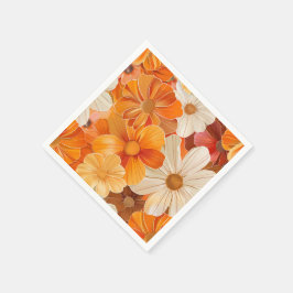 Gartenparty Retro 1970er Stil Pappersservett