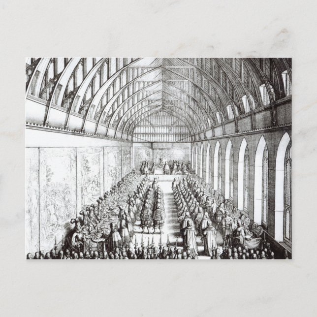 Garter Feast the Sovereign och Knight Vykort (Framsida)