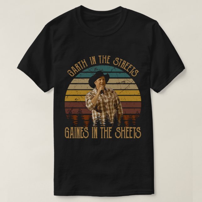 Garth and Gaines in street Sticker T Shirt (Design framsida)