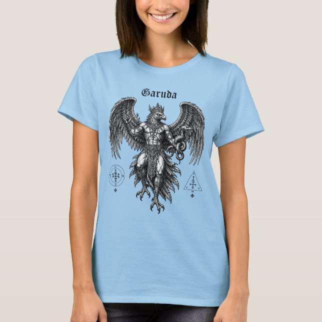 Garuda Den männskolika örnen T Shirt (Framsida)