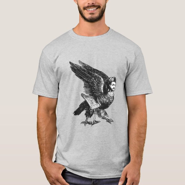 Garuda Djämon En Fusion Av Människa Och Fågel T Shirt (Framsida)