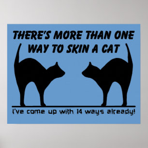 Garva En Katt Rolig Affisch Tryck Skylt Humor