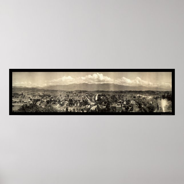 Garvanza Los Angeles Photo 1910 Poster (Framsidan)