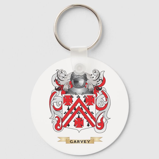 Garvey Jackar av Arm (Family Crest) Nyckelring (Framsida)