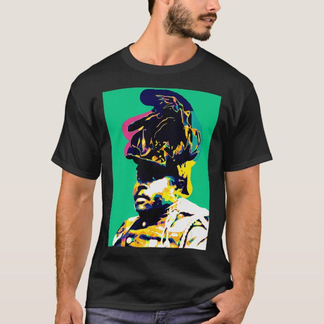 Garvey Pan African Pop Art Marcus Black History St T Shirt (Framsida)