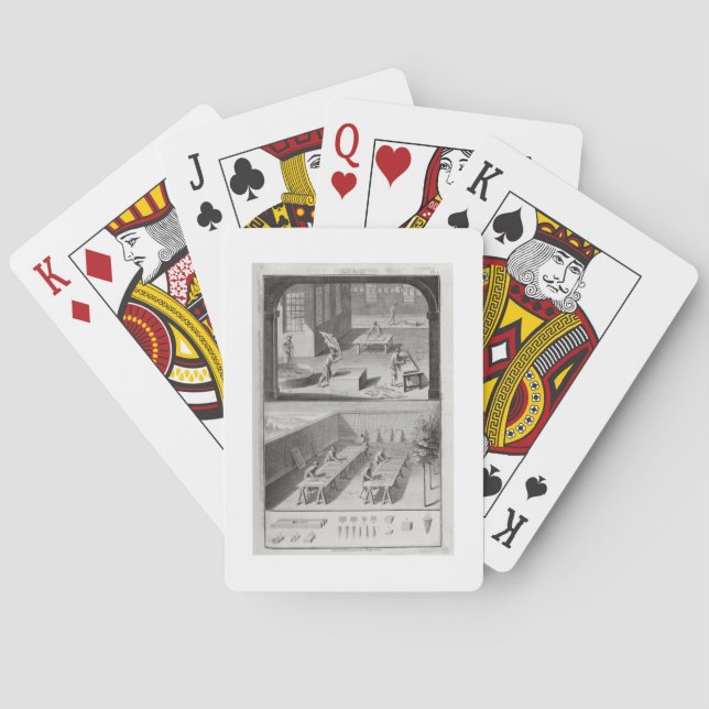 Garvning av läder från Encyklopedia av Denis Kortlek (Baksidan)