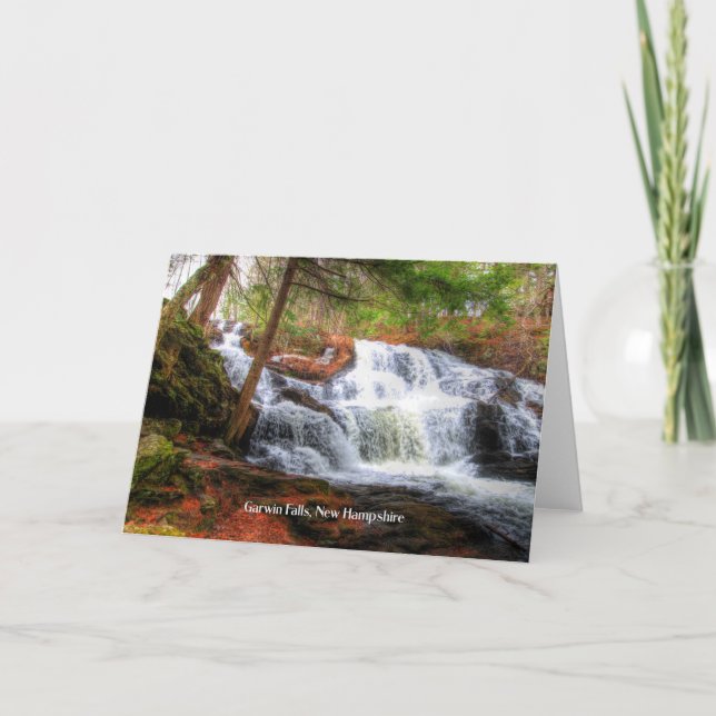 Garwin Falls, New Hampshire-fotot, Kort (Framsida)