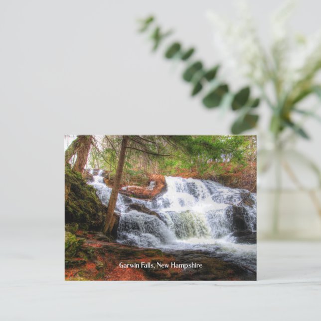 Garwin Falls, New Hampshire-fotot, Vykort (Stående Fram)