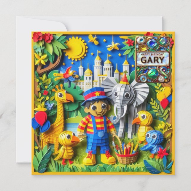 GARY ~ Birthday Card ~ Park Skogsvaktare ~ (Framsida)