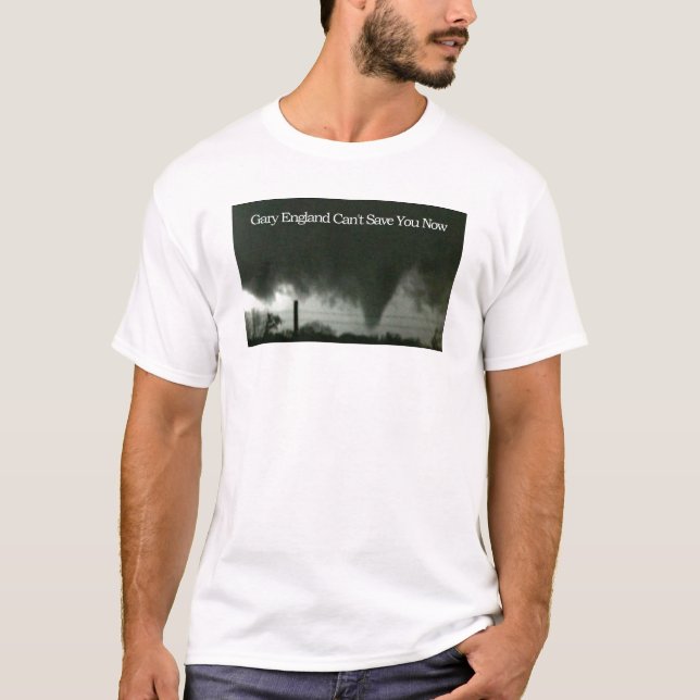 Gary England kan inte spara dig nu! T-shirt (Framsida)