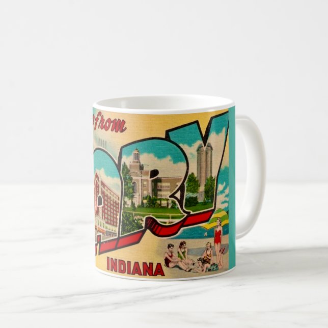 Gary Indiana Hälsning  Kaffemugg (Framsida höger)