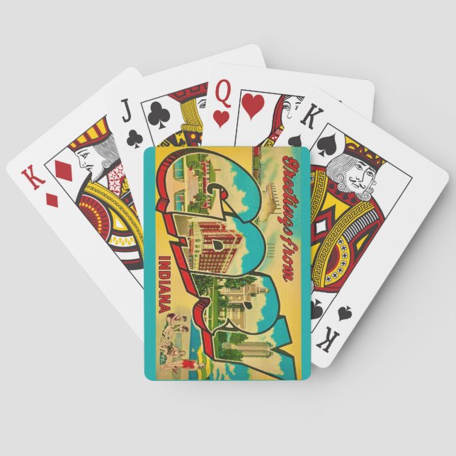 Gary Indiana Välkomstspelkort Casinokort (Baksidan)