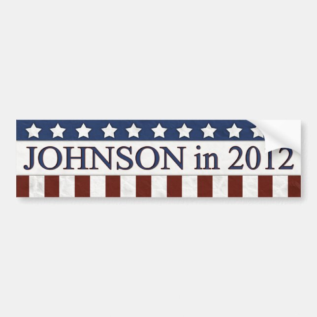 Gary Johnson 2012 Bildekal (Framsidan)