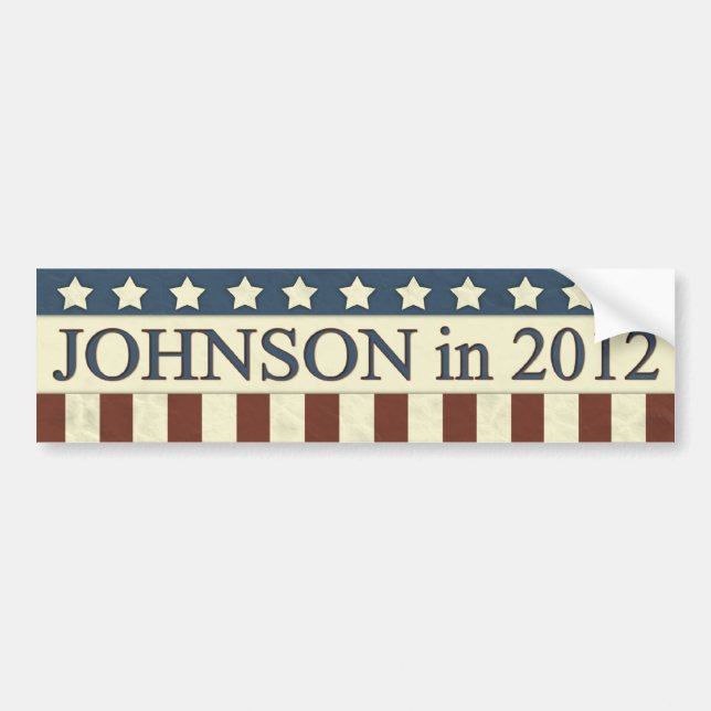 Gary Johnson 2012 Bildekal (Framsidan)