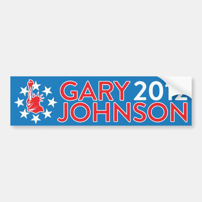 Gary Johnson 2012 Bildekal (Framsidan)