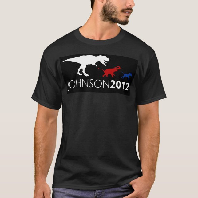 Gary Johnson 2012 svart utslagsplats Tee (Framsida)