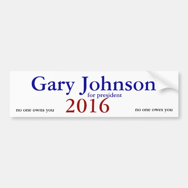 gary johnson bildekal 2016 (Framsidan)