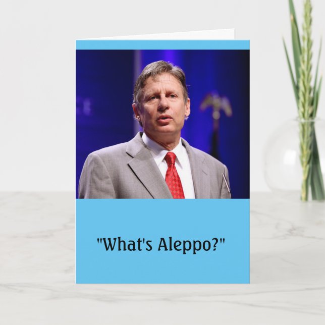 Gary Johnson Birthday Card Kort (Framsida)