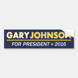 Gary Johnson för den presidentbildekalet 2016 Bildekal