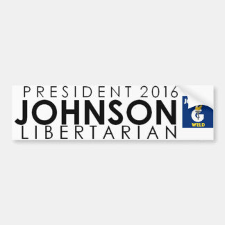 Gary Johnson för den presidentbildekalet 2016 Bildekal