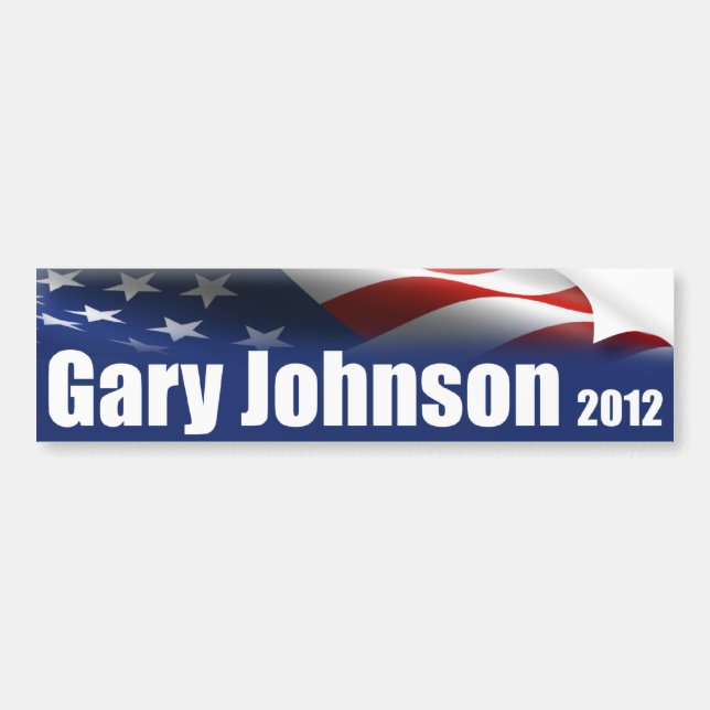 Gary Johnson för president Bildekal (Framsidan)