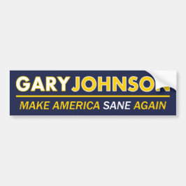 Gary Johnson gör Amerika den förnuftiga bildekalet Bildekal