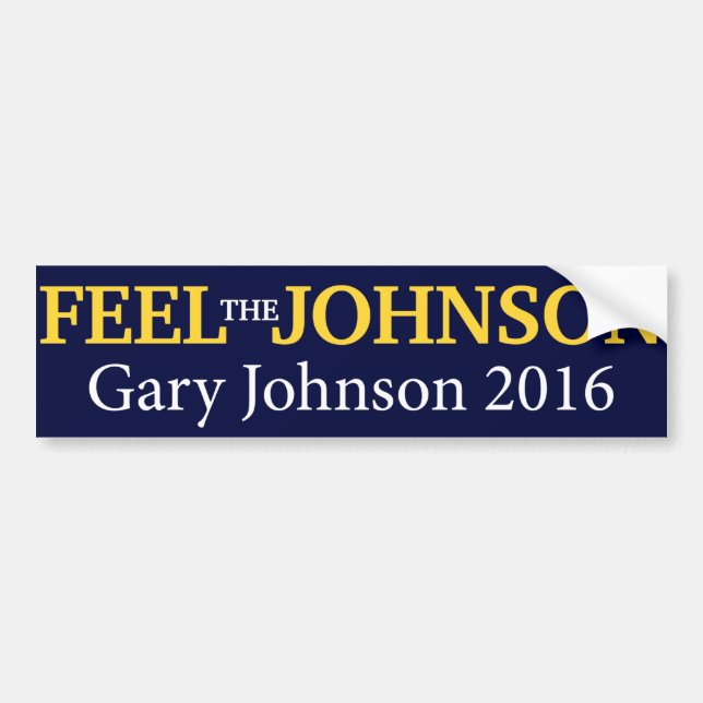 Gary Johnson - känselförnimmelse den Johnson Bildekal (Framsidan)