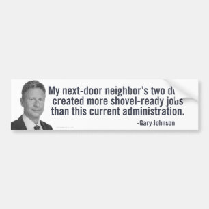 Gary Johnson Skyffel-Redo bildekal