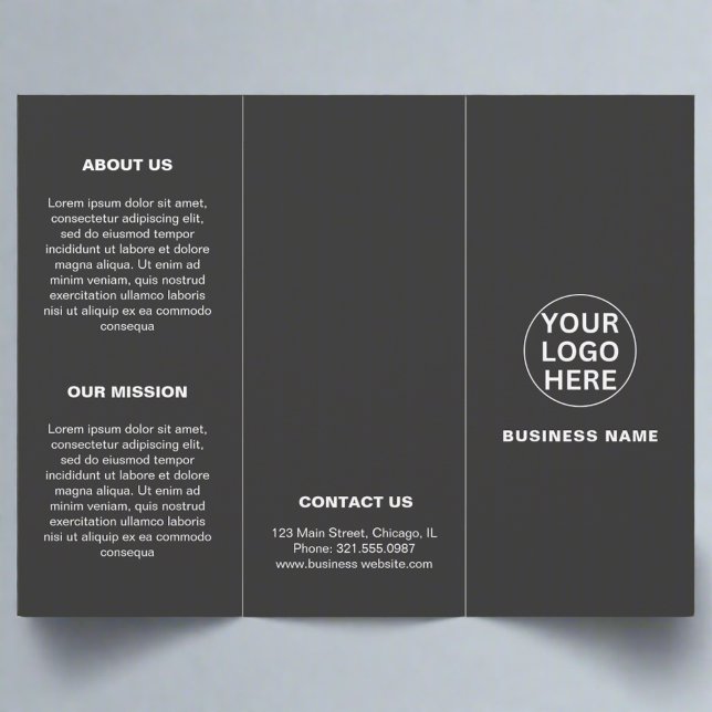 Gary logotyp l Business Promotional Trifold Brochu (Skapare uppladdad)