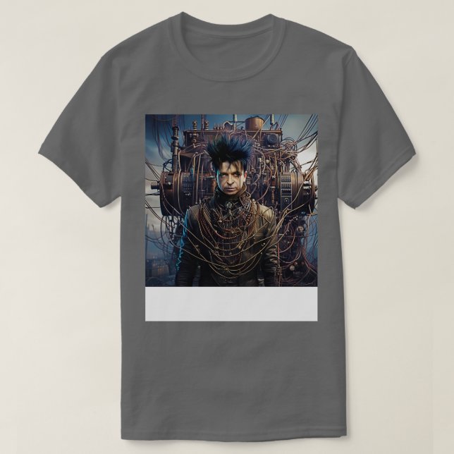 Gary Numan Steampunk TShirt T Shirt (Design framsida)