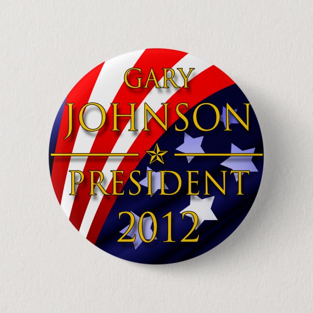 Gary presidents- Johnson 2012 knäppas Knapp (Framsida)